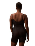 Calvin Klein Womens Shapewear Secure Sculpt Mid-Thigh Bodysuit QF8164 Black S