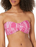 DKNY Womens Strapless Bathing Suit Bikini Top DI9TJ414 Hot Pink Multi M