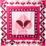 Kate Spade New York Border Silk Square Scarf KS1001930 Kinetic Pink OS