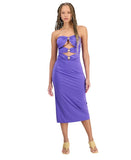 Miken Juniors Shell-Trim Tube Dress I9864M110 Passion Flower Purple S