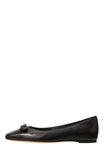 Kate Spade New York Womens Deco Bow Smooth Leather Ballet Flats KM817 Black 7B