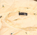 Black Tape Trendy Plus Size Printed Cotton Flutter-Sleeve Top Ivory Off White 2X