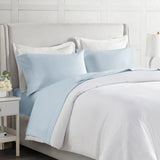 Madison Park 500 TC Egyptian Cotton 4-Piece Sheet Set MP20-8229 Blue Queen