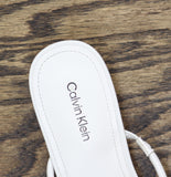 Calvin Klein Womens Opelle Heeled Sandal Kitten KCOPELLE2 White 7.5M