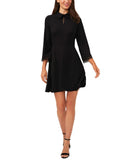 Cece Womens Collared Scallop Embroidered Dress 7024922 Black 8