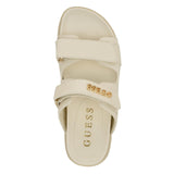 Guess Womens FABULON Sandal Two Strap GWFABULON5 Ivory 7M