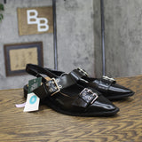 Wild Fable Womens Peyton Double Buckle Slingback Flats 90511436 Black 8M