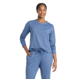 All In Motion Womens Soft Stretch Long Sleeve Top 91737919 Blue M