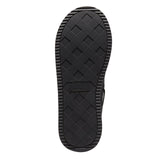 Dluxe By Dearfoams Mens Herringbone Moc Slippers 91309688 Black L (11-12)