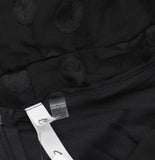 Ny Collection Short Sleeve Belted Swiss Dot Dress Black Multi Circle PL