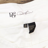DG2 by Diane Gilman Womens Classic Stretch Pull-On Bermuda Short 724451 White 1X