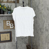 DG2 Womens Tie Dye Side Tee 724848 Ivory Multi XS