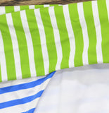 Bleu by Rod Beattie Colorblock Striped Bikini Swim Bottom Blue / Green 10