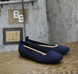 MIA Rasia Womens Round Toe Ballet Flat Sandals GS1578607 Navy Blue 6.5M