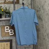 All In Motion Mens Everyday Woven Shirt 89432482 Airway Blue M
