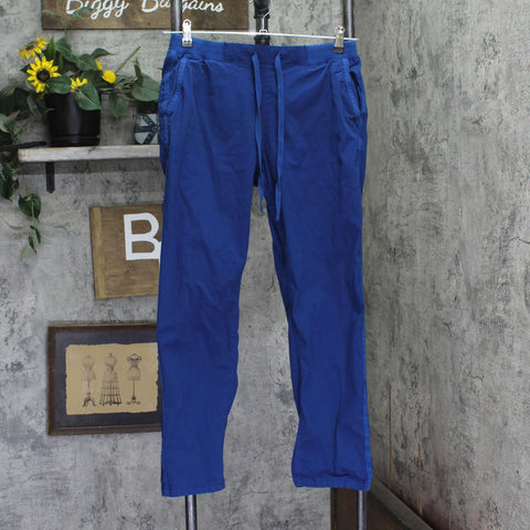 Style & Co. Trimmed Utility Pants Pull-On with Pockets Blue M