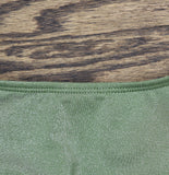 Salt + Cove Juniors Lurex Open-Back Scoop-Neck One-Piece Swimsuit Olive Green L