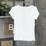 A New Day Womens Slim Fit Short Sleeve Ribbed Scoop Neck T-Shirt White M