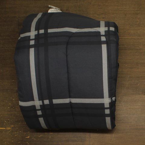 Fairfield Square Casual Plaid 6-Piece Comforter Set 2000009657 Navy Blue Twin XL