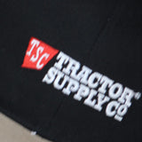 Mens Tractor Supply Co. Strapback Baseball Hat Cap Black / Brown OS