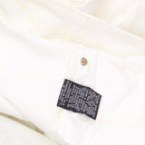 Curations Womens Crop Plus Size Rolled Cuff Knit Twill Pants Off White 24W