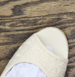 Bandolino Womens Nuri Peep Toe Platform Wedge Sandals Cream Off White 8.5M