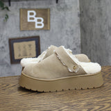 Wild Fable Freda Convertible Clog Booties 95026975 Tan Gray 6M