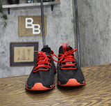 Warning Isecured Womens Lightweight Foam Mesh Sneakers Red / Black 10 (EUR 41)