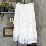 Lauren Ralph Lauren Womens Cotton Swiss Dot Midi Lined Skirt 200868156001