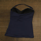 Bleu by Rod Beattie Bandeau Tankini Swim Top with Removable Strap Navy Blue 8