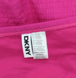 DKNY Textured Shirred One-Piece Swimsuit DIMMS605 Wildberry Pink XL