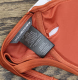 Vince Camuto Underwire Bikini Top with Adjustable Straps Cinnabar Orange Brown L