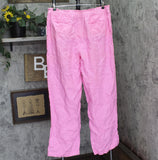 Charter Club Womens Luxury Pull-On Linen Elastic Waist Pants Bubble Bath Pink XL