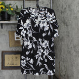 Mario Serrani Womens Woven Cover Up Dress 1795902 Black / White L