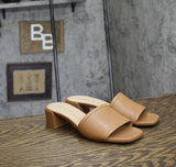 Stuart Weitzman Womens Cayman Block Heel Sandal SE013 Tan Brown 7B