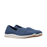 Clarks Breeze Stretch Cloudsteppers Slip-On Loafer 26182066 Navy Blue 6W