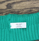 On 34th Gift Boxed Rib-Knit Beanie with Pom Pom and Rolled Cuff MO1542501 Green