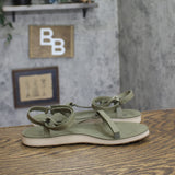 Teva Womens Original Universal Slim Lea Sport Sandal Burnt Olive Green 9M