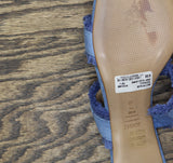 Schutz Womens Amely Mid Block Sandals Azul / Summer Blue Jeans 9.5B