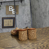 Universal Thread Aaliyah Raffia Strappy Knot Sandal Heels Cognac Brown 7.5M