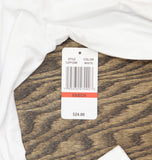 32 Degrees Womens Mock-Neck Long-Sleeve Top White XS
