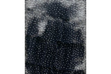 Crystal Doll Printed-Chiffon Short Sleeve Fit Flare Dress Navy Blue / White S