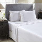 Hotel By Perthshire 620tc Sateen Sheet Cotton 4-Piece Set White Queen