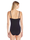 La Blanca Standard Island Goddess Lingerie One Piece Swimsuit Black Noire 4