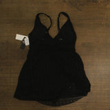 Island Escape Magnolia Underwire Swim Dress Crochet One Piece N760156 Black 6
