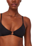 Andie Ring Detail Bonita Bikini Top AT332 Black S