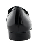 Aerosoles Womens Studded Tailored Loafer Faux Leather Black / Silver 8M