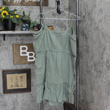 Upwest Womens Plisse Tie Shoulder Dress Canopy Green XL