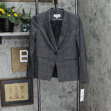 Calvin Klein Womens Petite Menswear One-Button Blazer Jacket T37JX21B