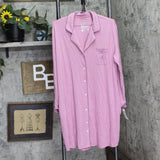 State of Day Womens Notched-Collar Sleepshirt 100180154MS Mauve Orchid Purple L
